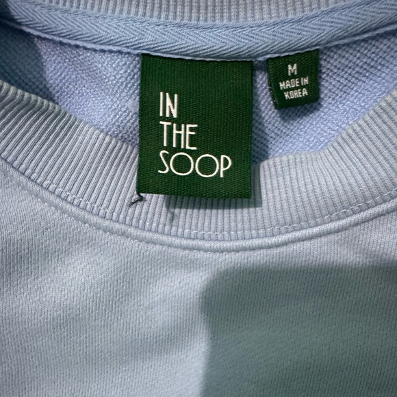 BTS IN THE SOOP SWEATER LIGHT BLUE - Picture 2 of 3